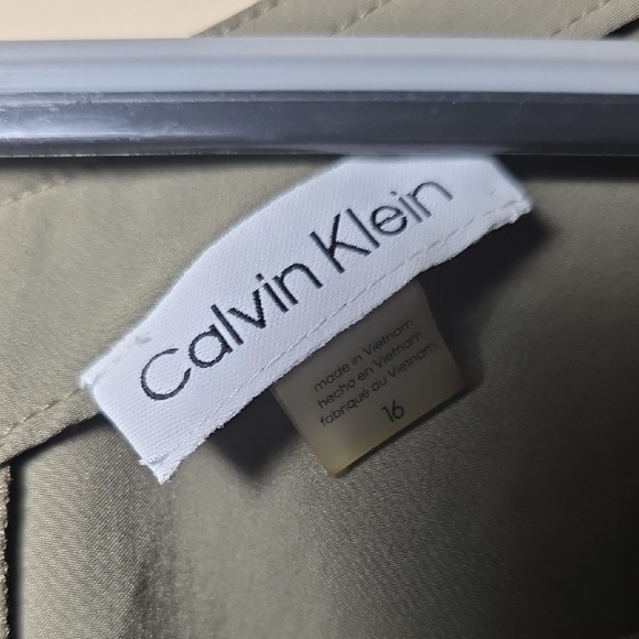 Calvin Klein Olive Mini Dress - Picture 2 of 5